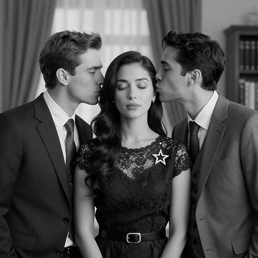 Captivating Black-and-White Portrait Trio