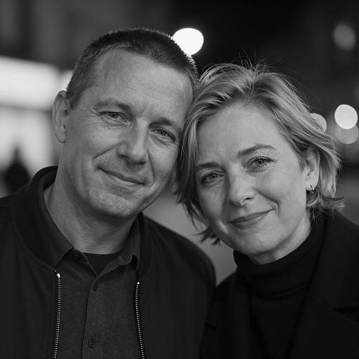 Intimate Black-and-White City Portrait