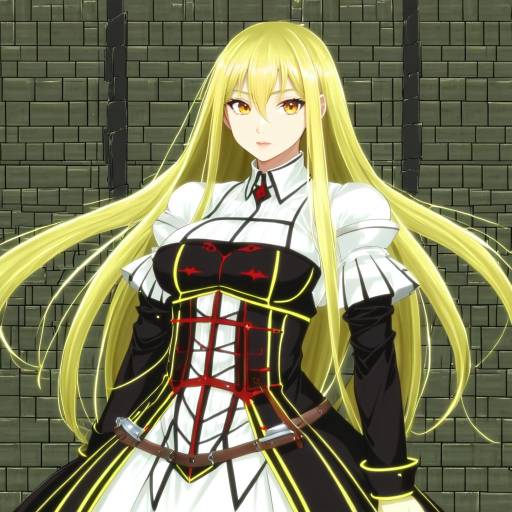 Illustration of Aiz wallenstein, dungeon ni deai wo motomeru no wa machigatteiru darou ka in the style of Suyasuyabi