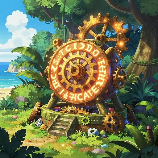 Ancient Pirate Relic in Jungle