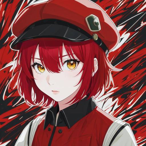 Illustration of Ae-3803, hataraku saibou in the style of Suyasuyabi