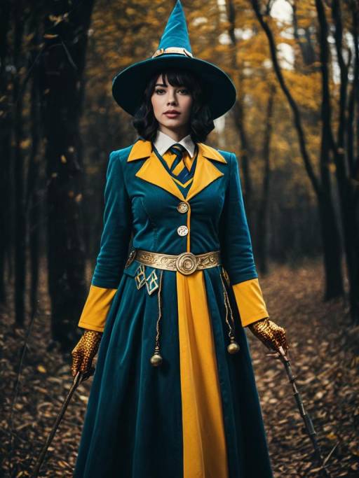 Woman in Stylish Wiz Costume