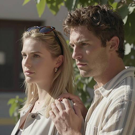 Outdoor Portrait of Couple in Sunlight