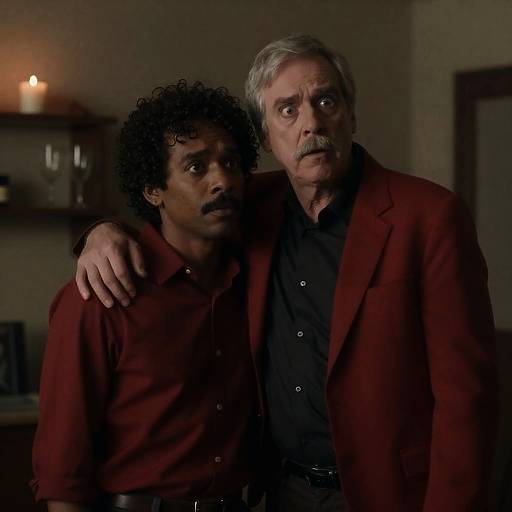 Intimate Portrait of Two Friends