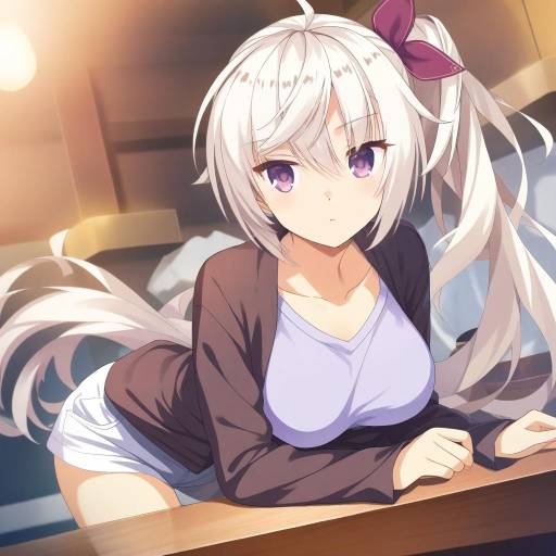 Illustration of Akizuki kanna, cafe stella to shinigami no chou in the style of Onsen tamago (hs egg)