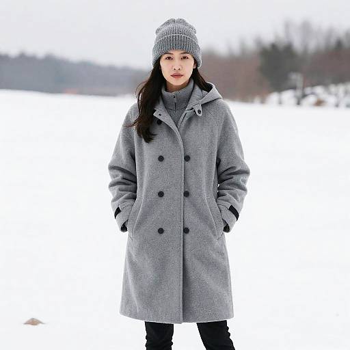 Woman in Warm Winter Workwear