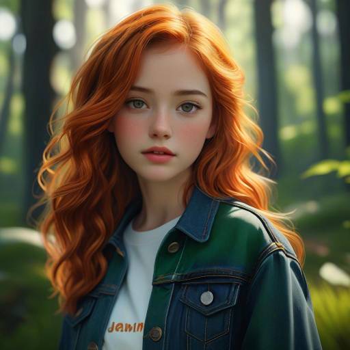Vibrant Portrait of a Teenage Girl