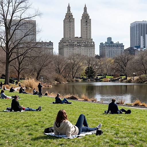 Serene Early Spring Day in Central Park