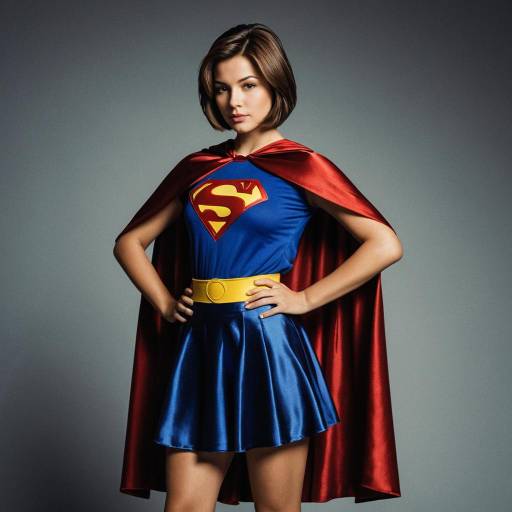 Realistic Superhero Girl in Cape