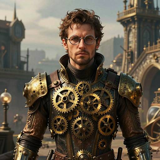 Steampunk Fantasy Male Portrait