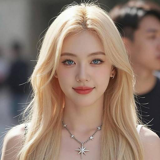 Portrait of Young Blonde Woman