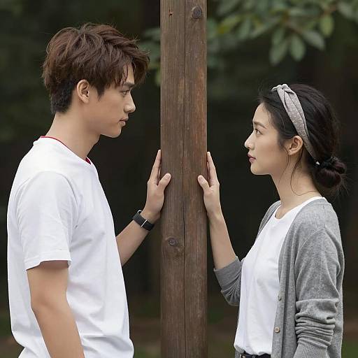 Outdoor Profile View of a Couple