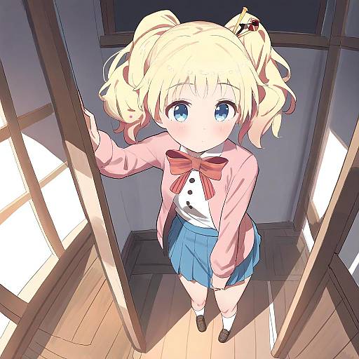 Illustration of Alice cartelet, kin-iro mosaic in the style of Osananajimi neko