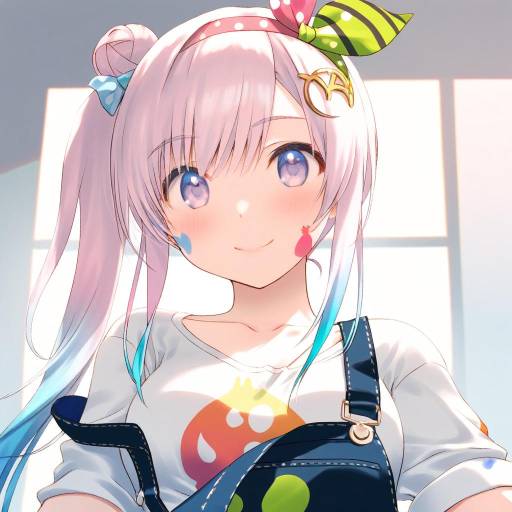 Illustration of Airani iofifteen (1st costume), hololive in the style of Amazuyu tatsuki