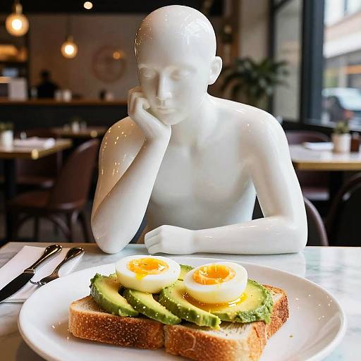 Avocado Toast Human Sculpture