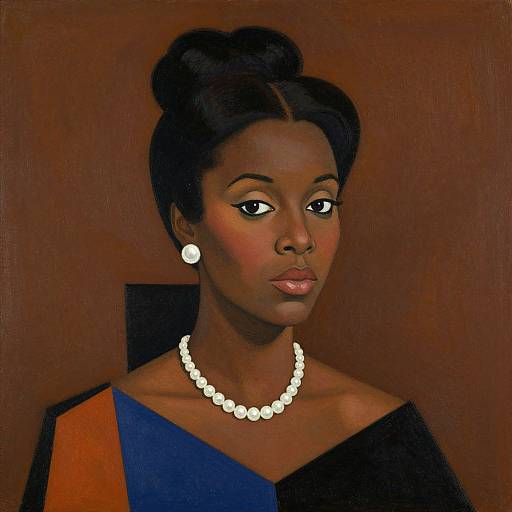 Cubist Modernist Portrait of Woman