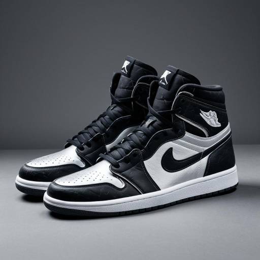 Nike Air Jordan 1 x Kaws Black and White Sneakers