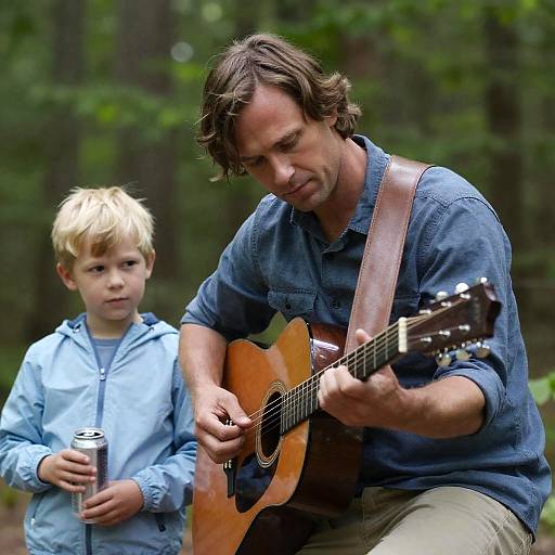 Father and Son Bonding in Nature