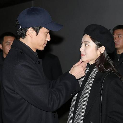 Intimate Moment in Dim Lighting