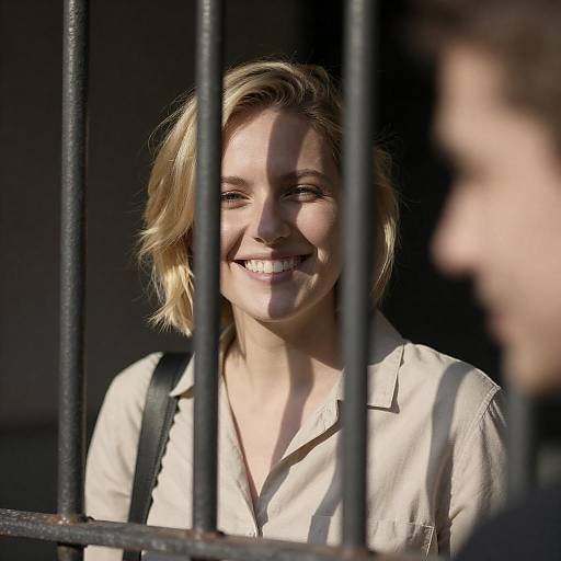 Bright Smile Behind Black Bars