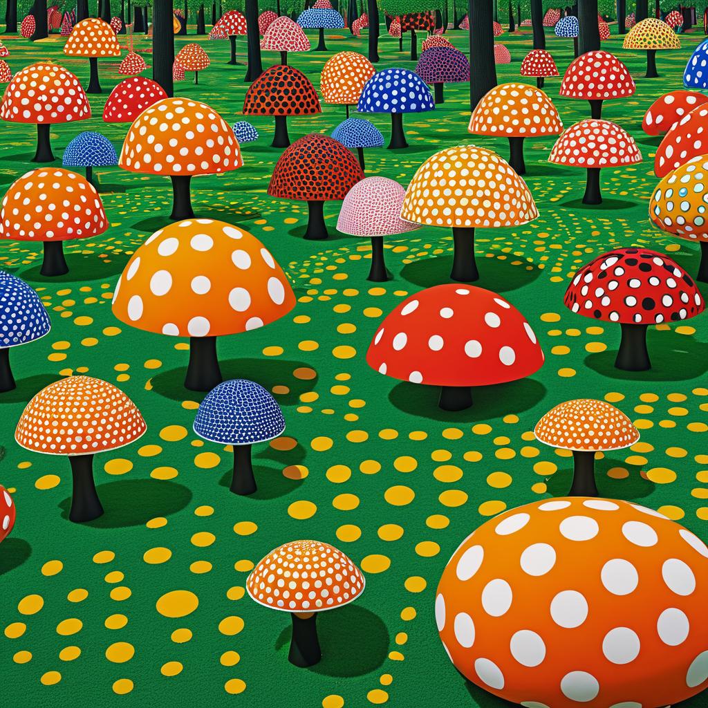 Whimsical Polka Dot Park by Yayoi Kusama