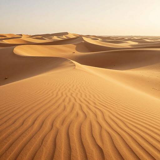 Golden Hour 3D Desert Landscape