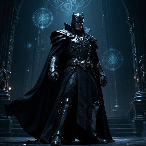 Unmasked Dr. Doom in Gothic Castle