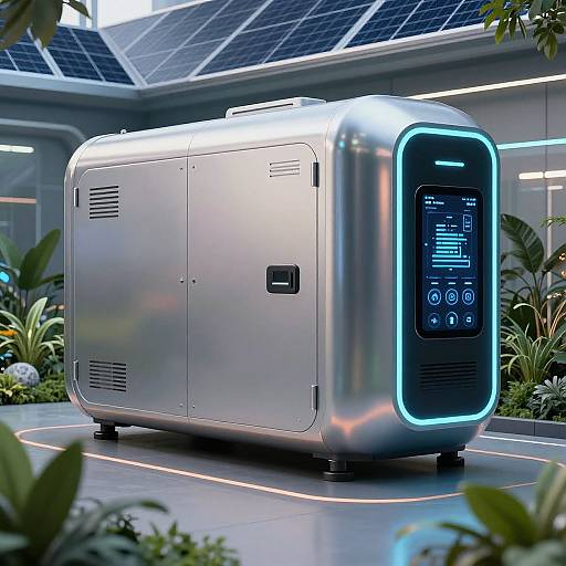 Futuristic Generator Pods with Smart Tech