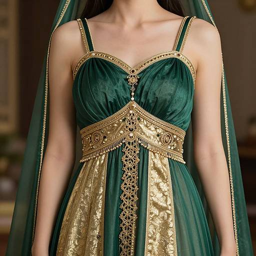 Close-Up of Woman in Spiritual Costume