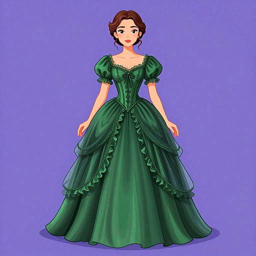 Victorian Emerald Corset Sundress