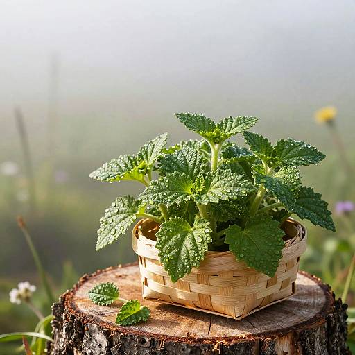 Ethereal Verbena Sprigs in Morning Mist