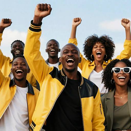 Joyful Outdoor Celebration with Friends