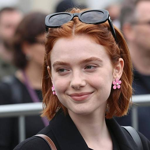 Chic Young Woman in Urban Setting