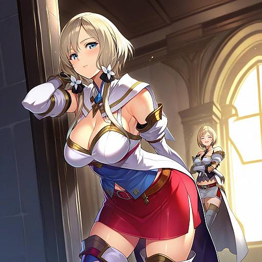 Illustration of Ashelia b'nargin dalmasca, final fantasy in the style of Kakage