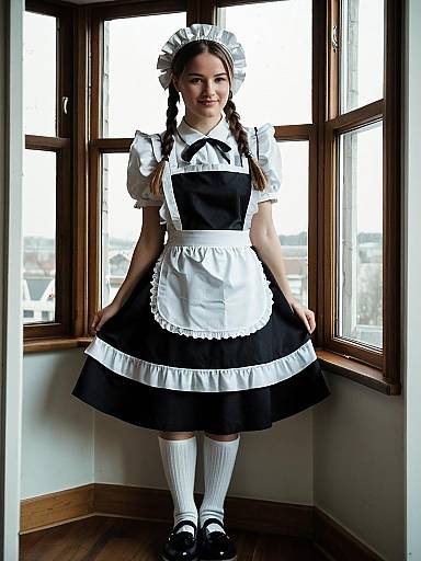 Charming Mischievous Maid Costume Design