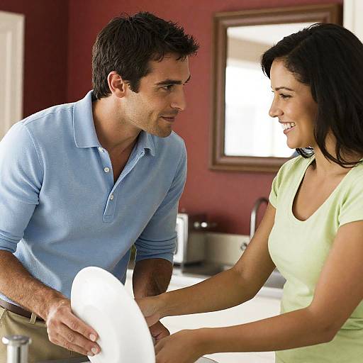 Cozy Kitchen Moment Between Friends