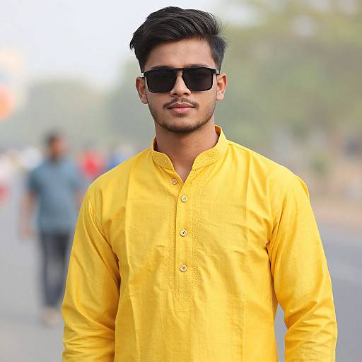 Realistic Portrait of Man in Jodhpuri Suit