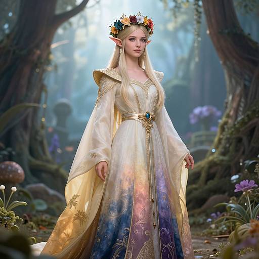 Eladrin Noble in Seasonal Glory