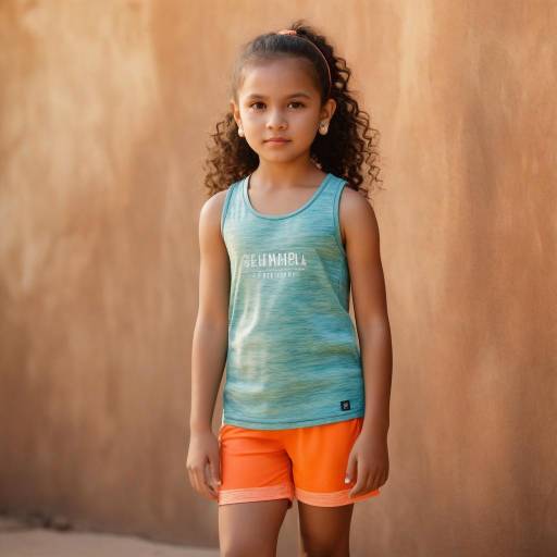 Young Girl in Sporty Outfit Outdoors