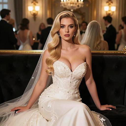 Elegant Bride in Warm Setting