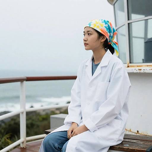 Young Marine Biologist in Lighthouse