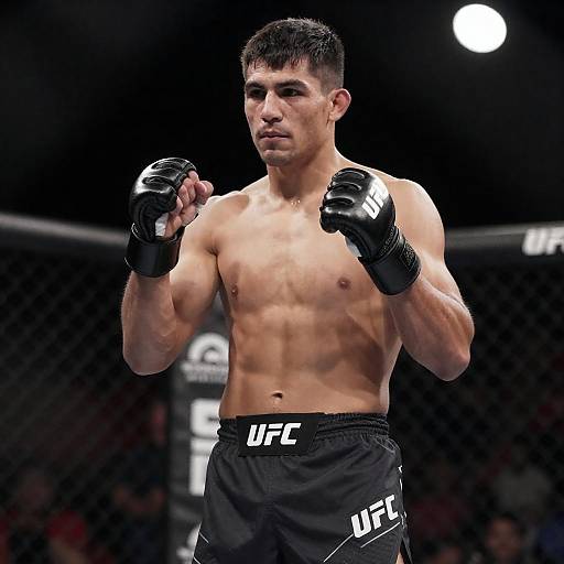 Muscular Male UFC Fighter in MMA Cage