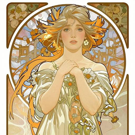 Glossy Sophie in Art Nouveau Style