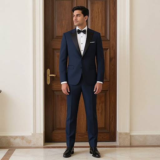 Man in Formal Suit Standing