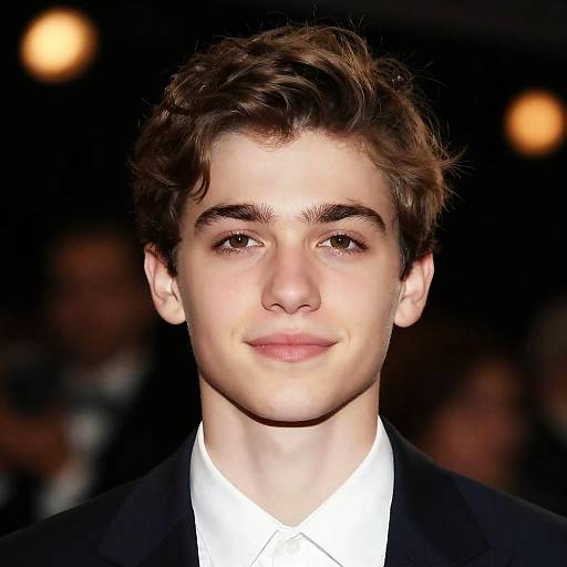 Charming Young Man in Warm Lights