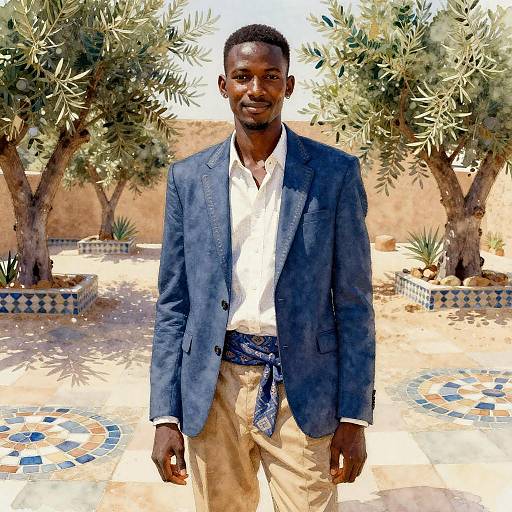 Surreal Portrait of a Young Somali Man