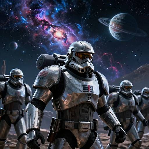 Space Marine Commander Rallying Troops