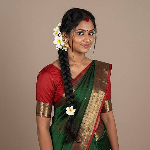 Elegant Indian Woman in Traditional Attire