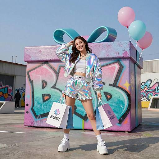 Retro-Futuristic Graffiti Fashion TV Ad