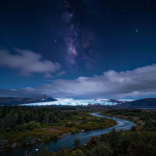 Mesmerizing Celestial Night Landscape